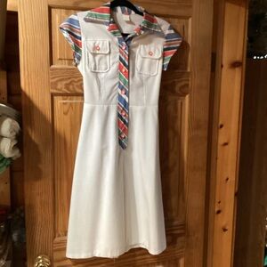 Junior/Women’s Vintage dress with bold accents